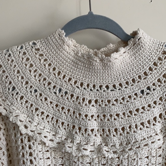 Rixo Silvia Frill Crochet Top - Picture 7 of 11